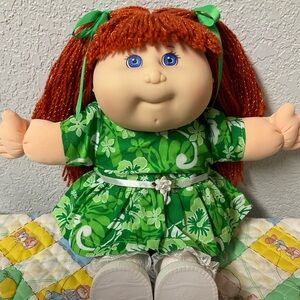 VTG Restyled Cabbage Patch OlympiKid Girl Fiery Red Hair Blue Eyes HM#44 1996